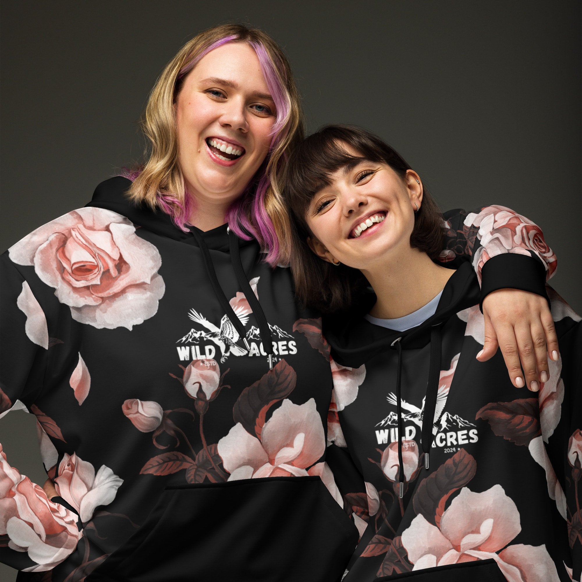 Pink Roses Hoodie
