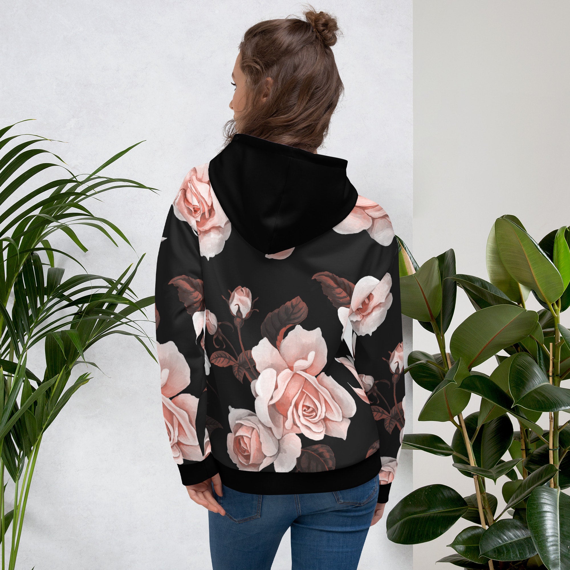 Women's adidas trefoil allover floral hoodie 2025