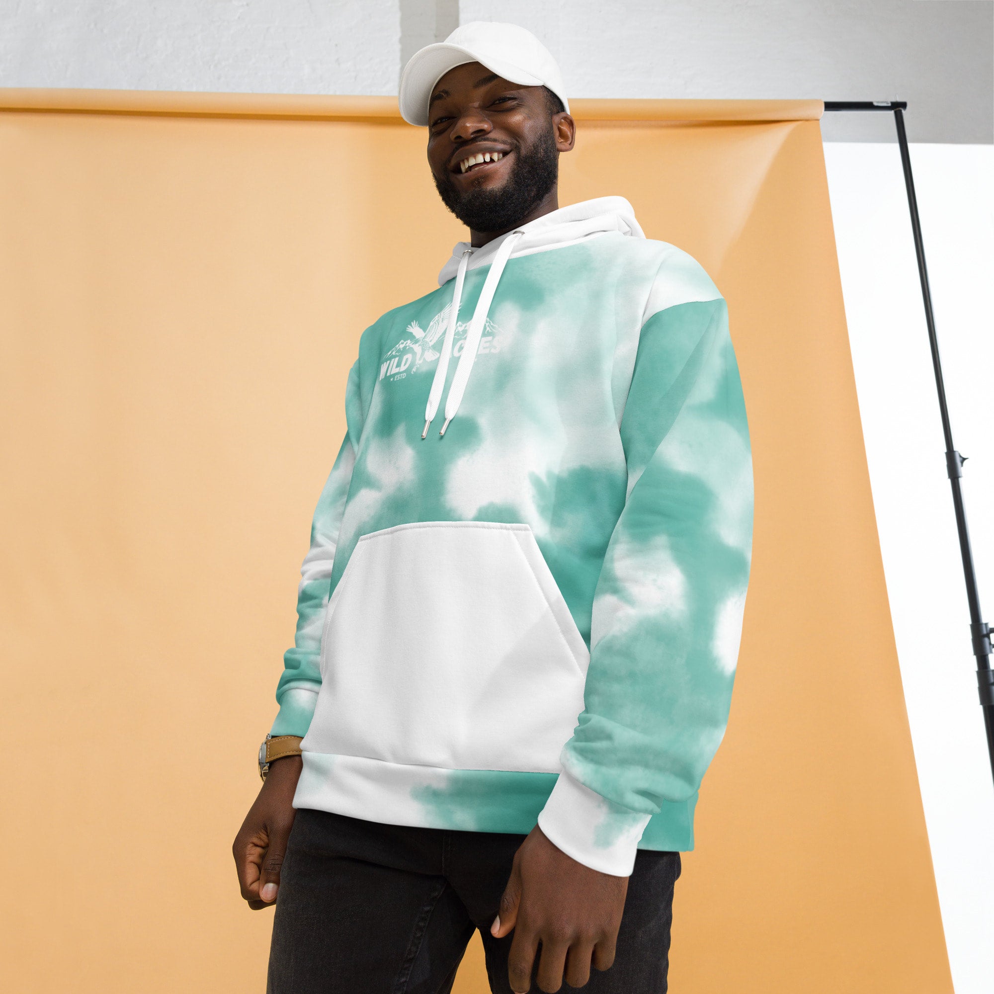 Aqua Tie dye Hoodie